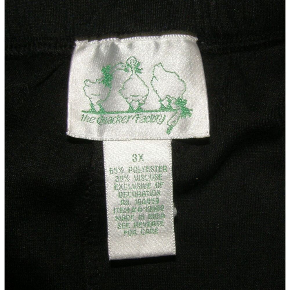 QUACKER FACTORY Black Plus Sz 3X Sequined Christmas Lights Stretchy Maxi Skirt - Picture 4 of 4